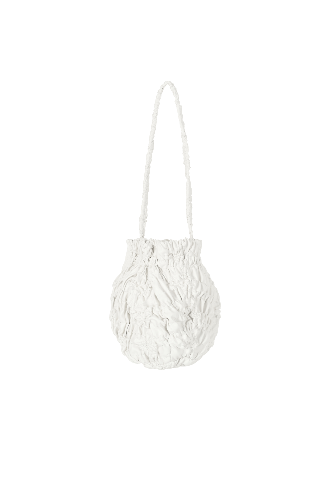 【COSMOSS】Wrinkle Pumpkin Leather Bag (Silver) al,thing