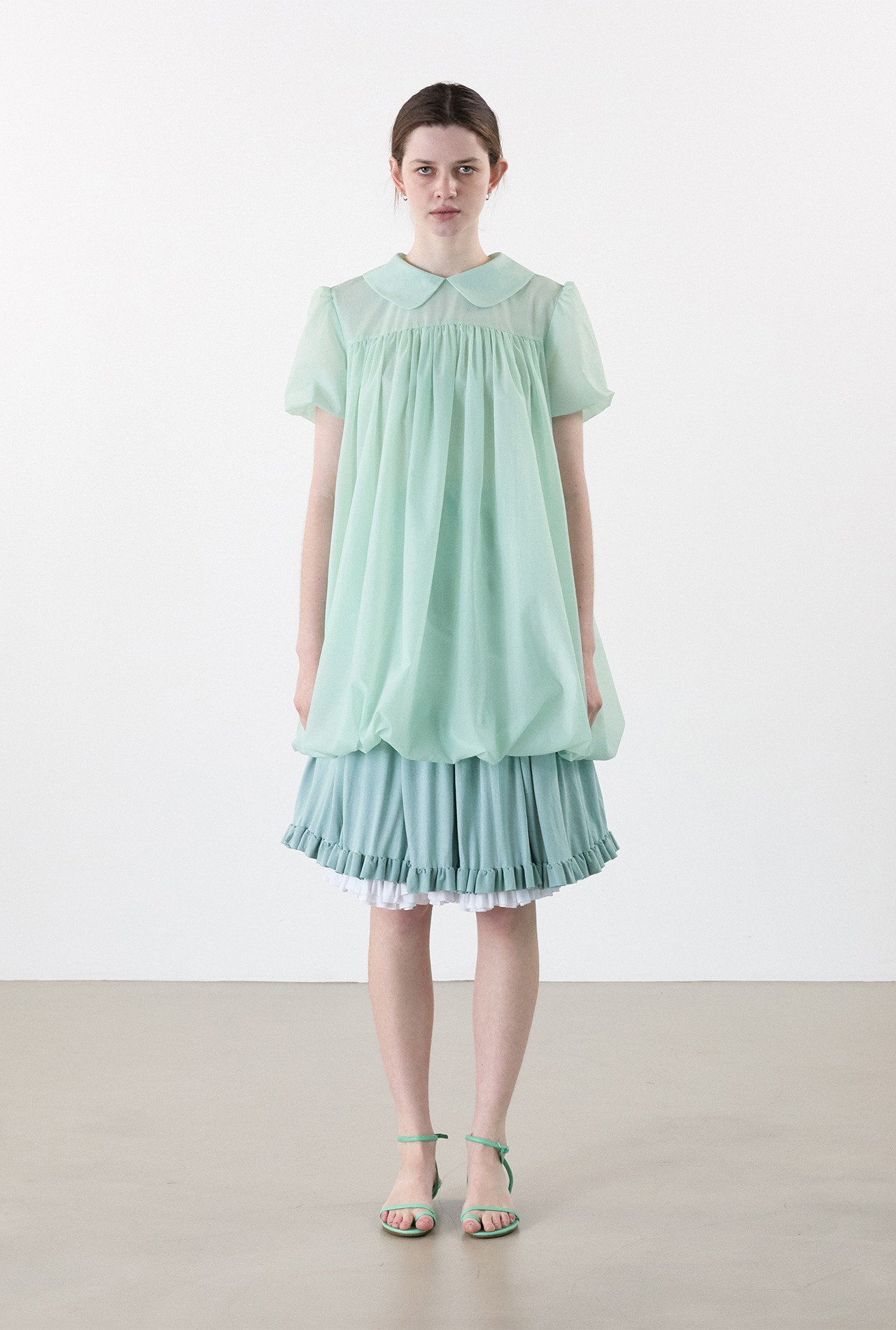 ワンピース [COSMOSS] LIGHT VOLUME MINI DRES al,thing