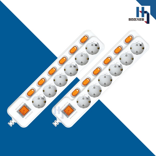 국산 접지 개별 멀티코드 멀티탭 멀티콘센트 6구 1.5M