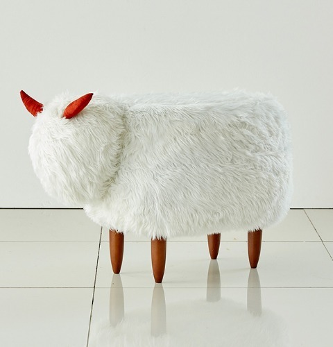 GMPI-양스툴1 화이트 / Sheep Stool