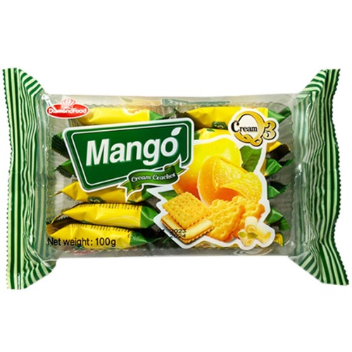 다이아몬드푸드 망고크림 크래커 100g 학생 간식 디저트