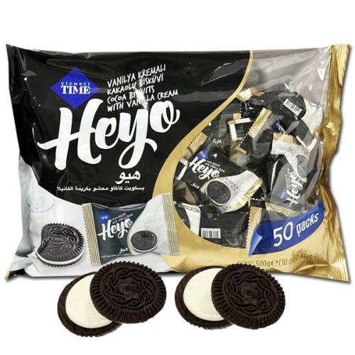 헤요 샌드위치 쿠키 대용량 과자 500g 10g x 50개입 학생 간식 디저트