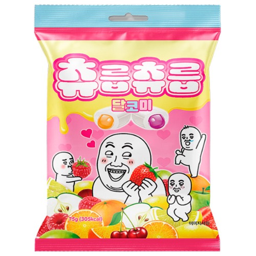 타야스 츄릅츄릅 달코미 소프트 츄잉 캔디 75g 어린이 간식 학생