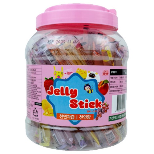 진진 젤리 스틱 대용량 통 1254g 어린이 간식 키즈 간식