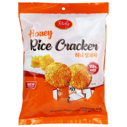 리치 허니 쌀과자 120g 다이어트 간식 어른