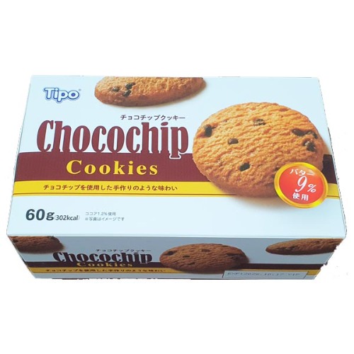 티포 초코맛칩 쿠키 60g 학생 간식 디저트