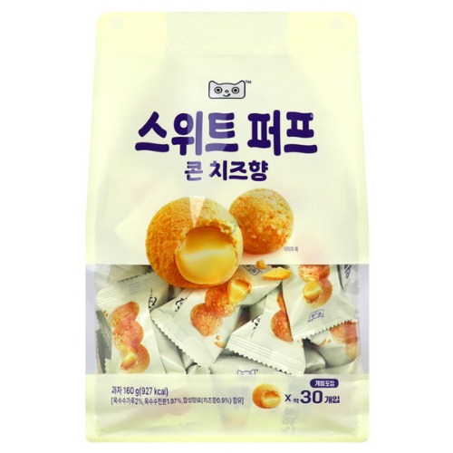 스위트 퍼프 콘 치즈향 과자 160g 학생 간식 술안주