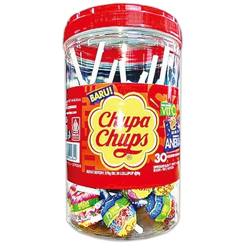 츄파춥스 레드 대용량 사탕 통 9g X 30개 270g