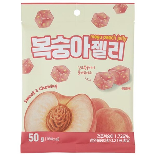 모구 복숭아 젤리 50g 어린이 간식 키즈 간식