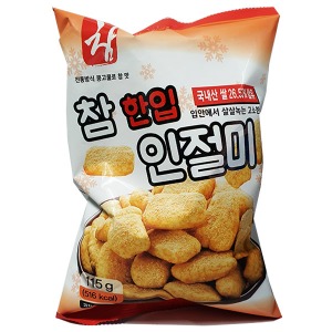 싱싱 참 한입 인절미 콩고물 쌀 과자 115g