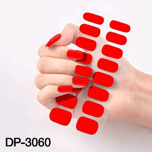 DP-3060 굿필 빨강 고광택 패턴젤네일 스트립