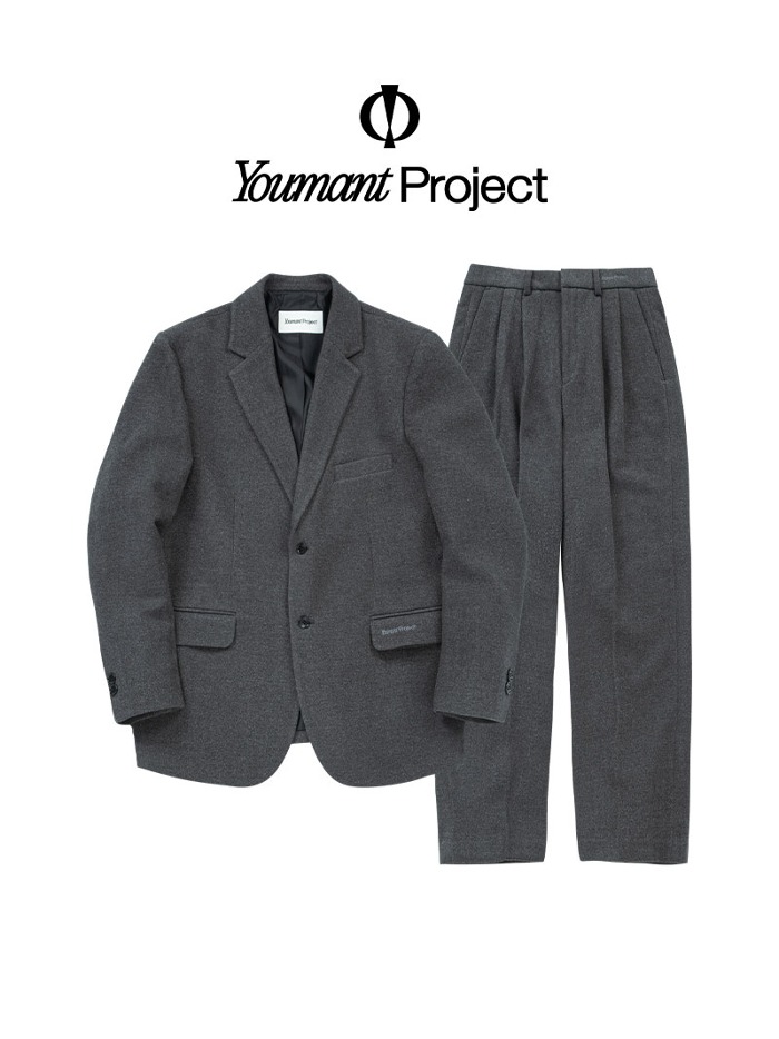 [세트 구매 15%] Y CLASSIC PREMIUM WOOL SET-UP (CHARCOAL)