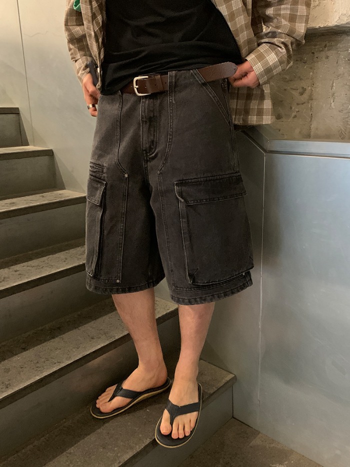 (추천상품) Dant carpenter cargo bermuda denim_1color