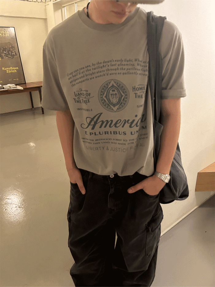 (추천상품/문의폭주) 아메리카 반팔 티셔츠