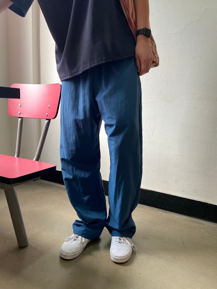 Mant nylon wide pants