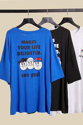 F037MD014 레터링 티셔츠(3색상)
