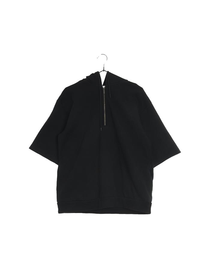 GLR BY UNITED ARROWS 유나이티드애로우즈 하프집업 후드 티셔츠/UNISEX L