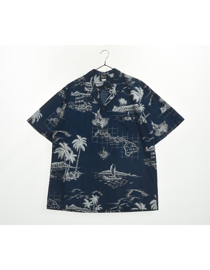 MADE IN HAWAII 폴리 코튼 하와이안 셔츠 / MAN L~XL