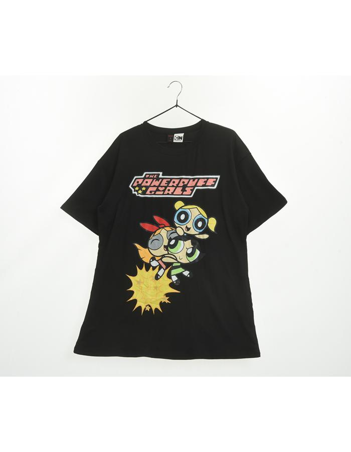 ROMWE X CARTOON NETWORK 파워퍼프걸 폴리 티셔츠 / UNISEX L