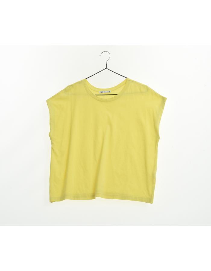 ZARA 자라 옐로우 티셔츠/WOMAN L