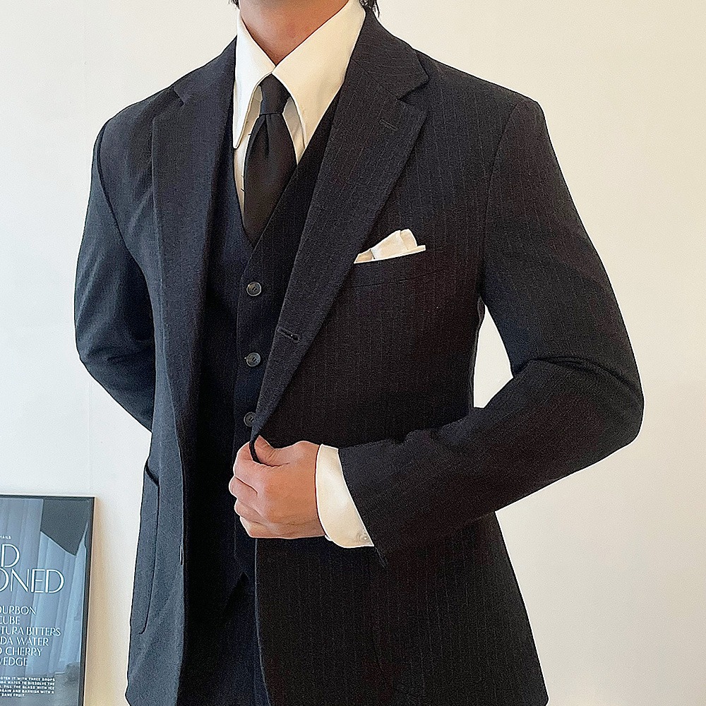 Britain Stripe Single Suit (3color)