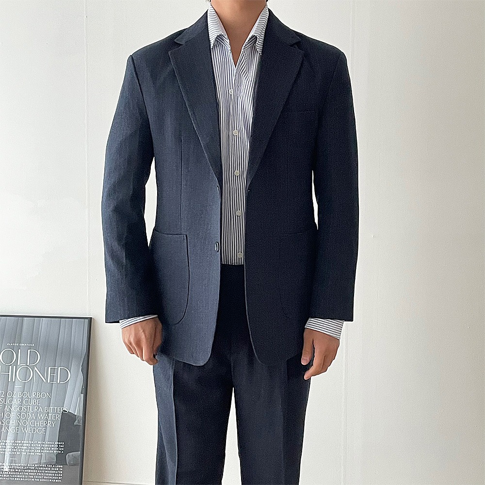 Britain Stripe Single Suit (3color)