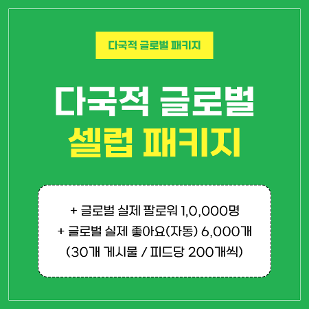 다국적 글로벌 셀럽 패키지 | 인스타팩토리