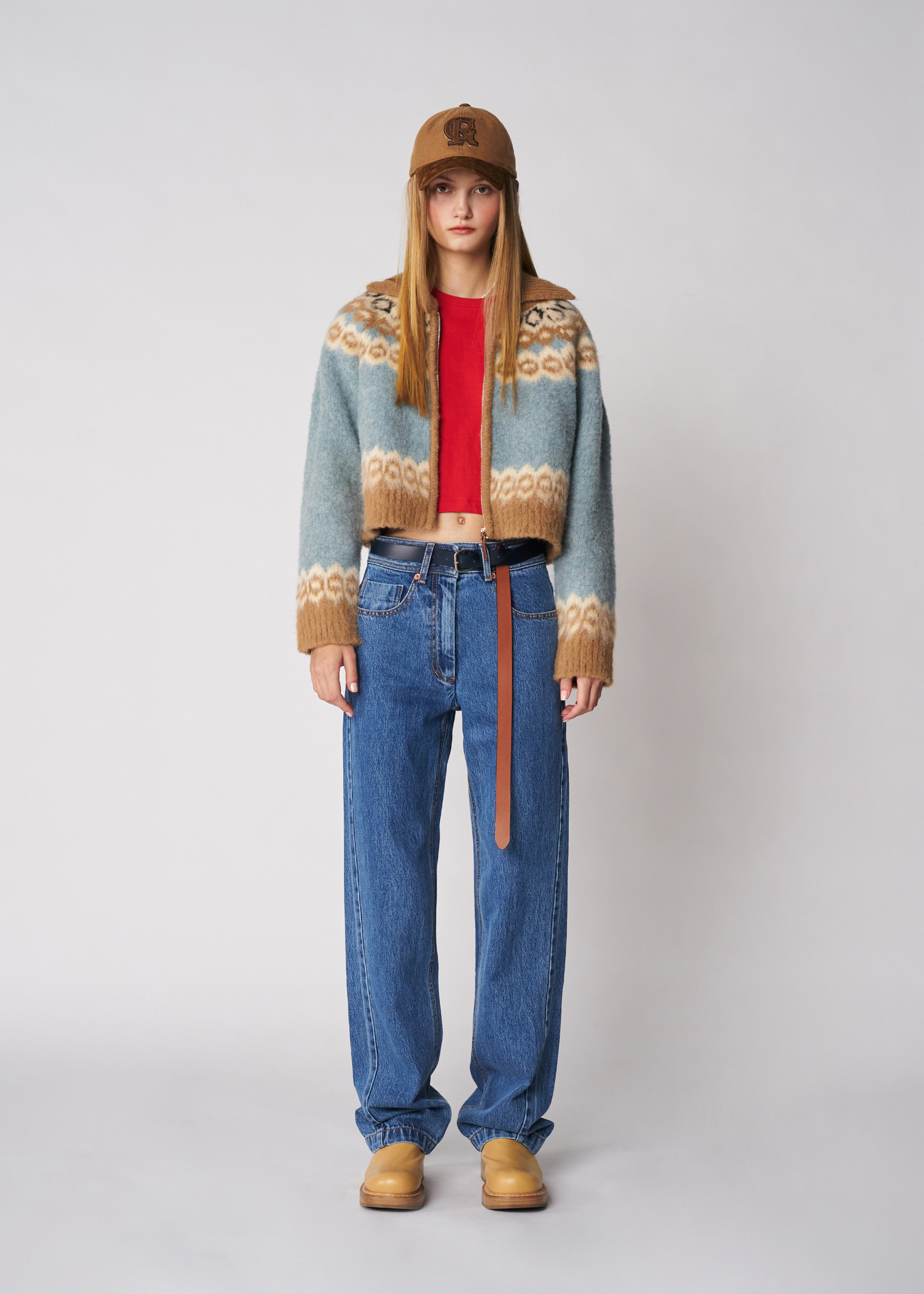 CHA JUNG WON x GROVE] 22F/W PORT DENIM PANTS [2COLOR] - 그로브