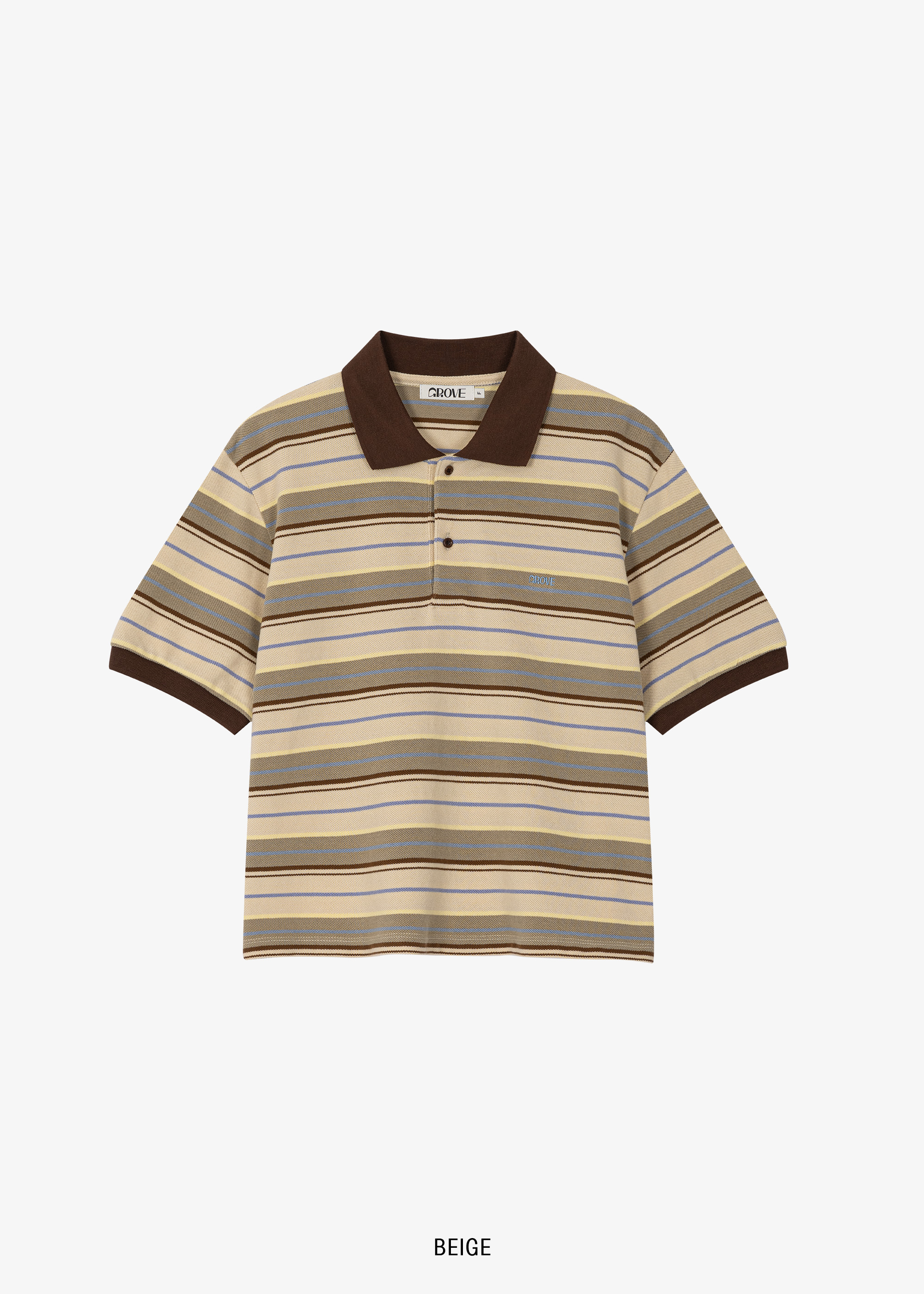 【未使用タグ付】GROVE CARELL STRIPE PIQUE SHIRT CARELL STRIPE PIQUE SHIRT [2COLOR] - 그로브