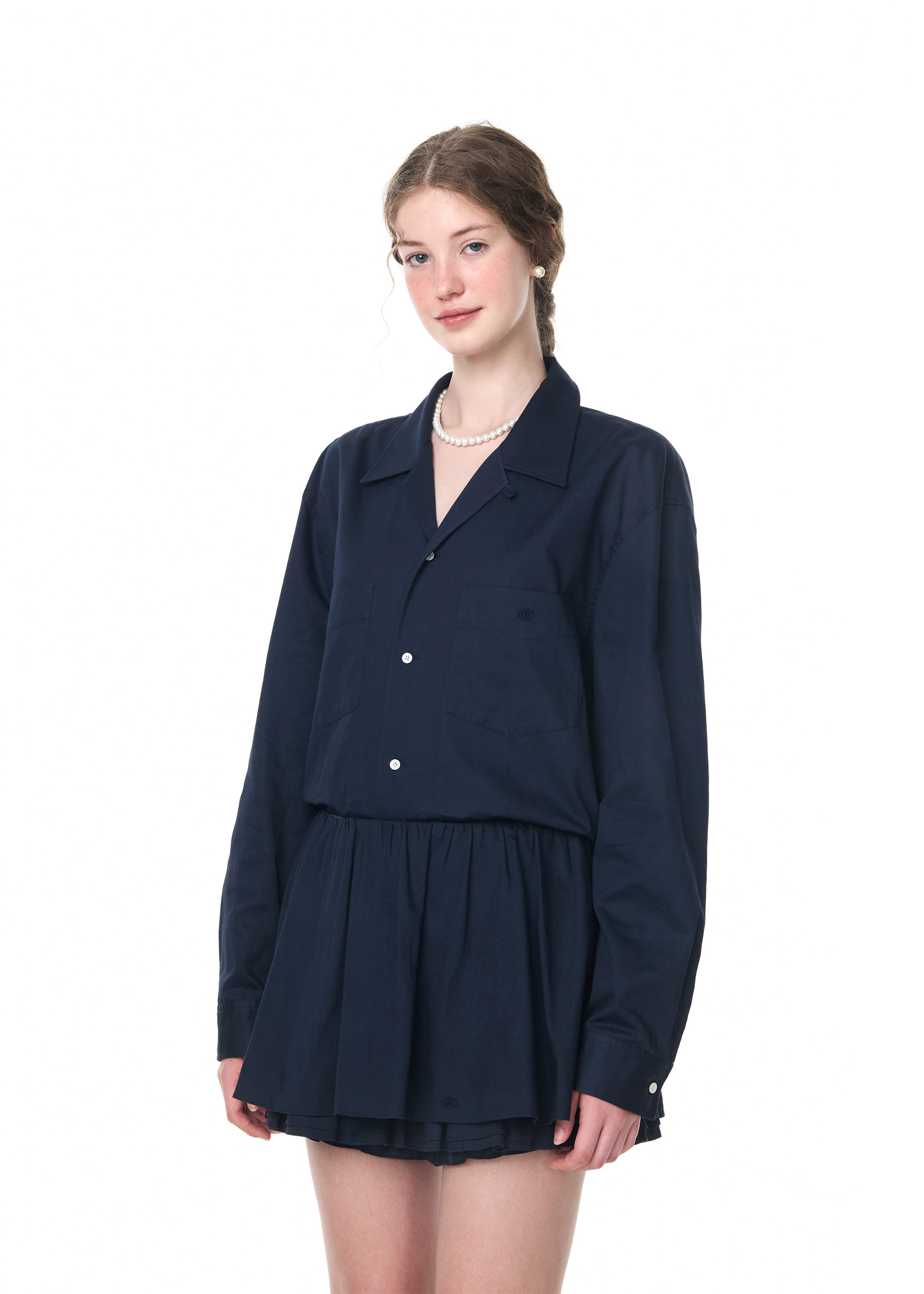 【GROVE】 VINE FLARE SKIRT / 追跡付 VINE FLARE SKIRT [2COLOR] - 그로브