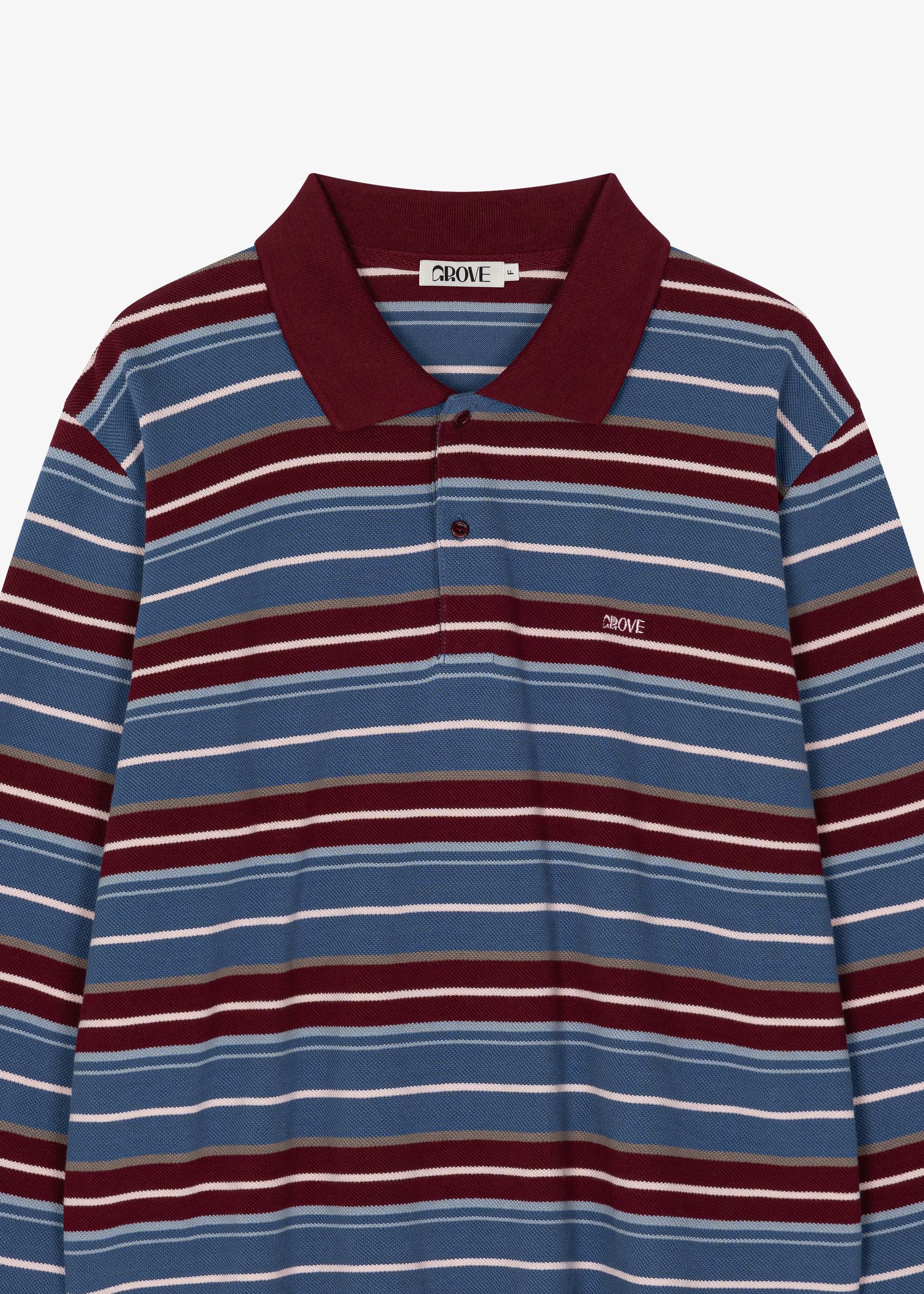 【未使用タグ付】GROVE CARELL STRIPE PIQUE SHIRT CARELL STRIPE PIQUE SHIRT [2COLOR] - GROVE