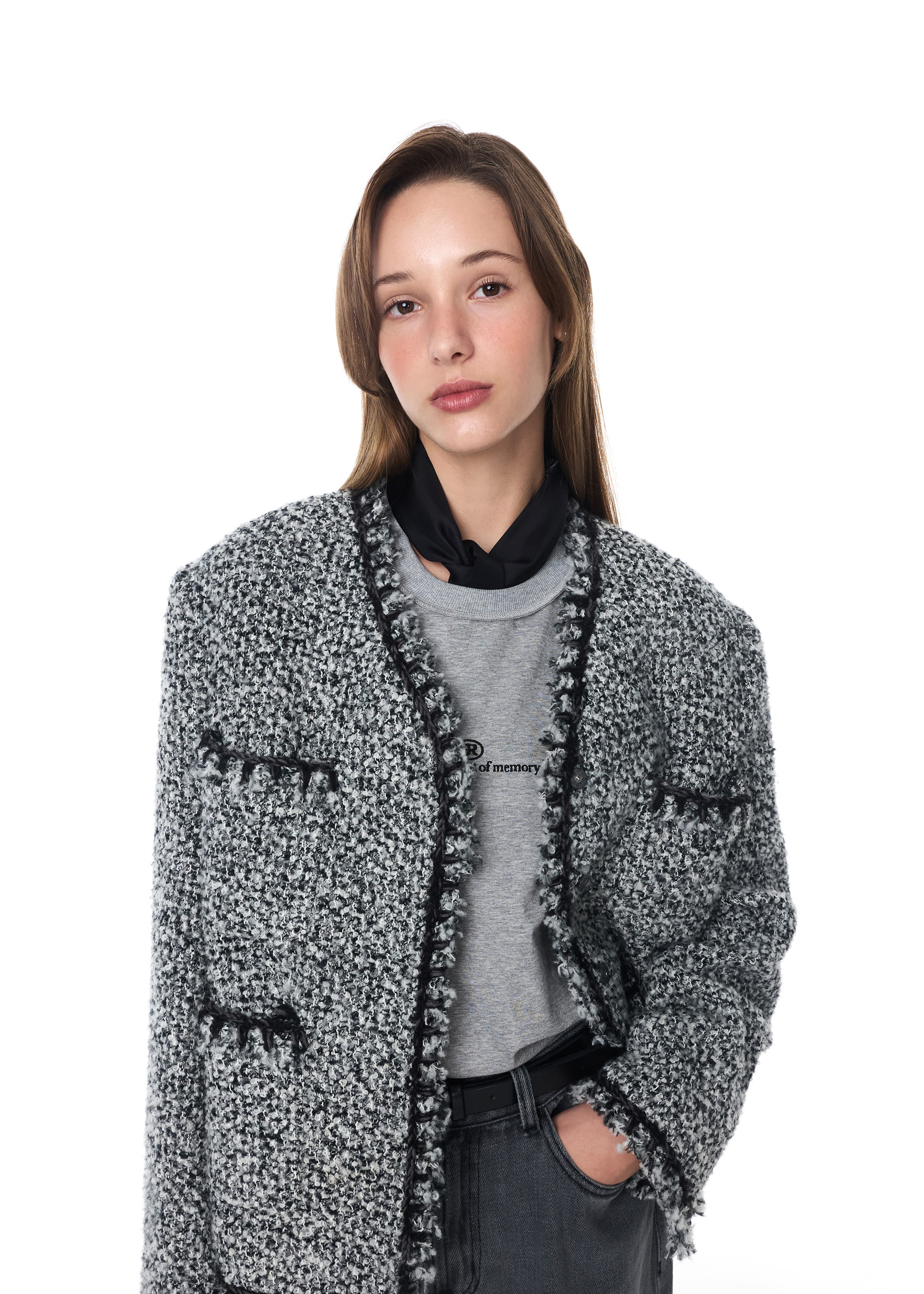 GROVE ♥ ALIA TWEED JACKET/追跡付 GROVE ♥ ALIA TWEED JACKET/追跡付