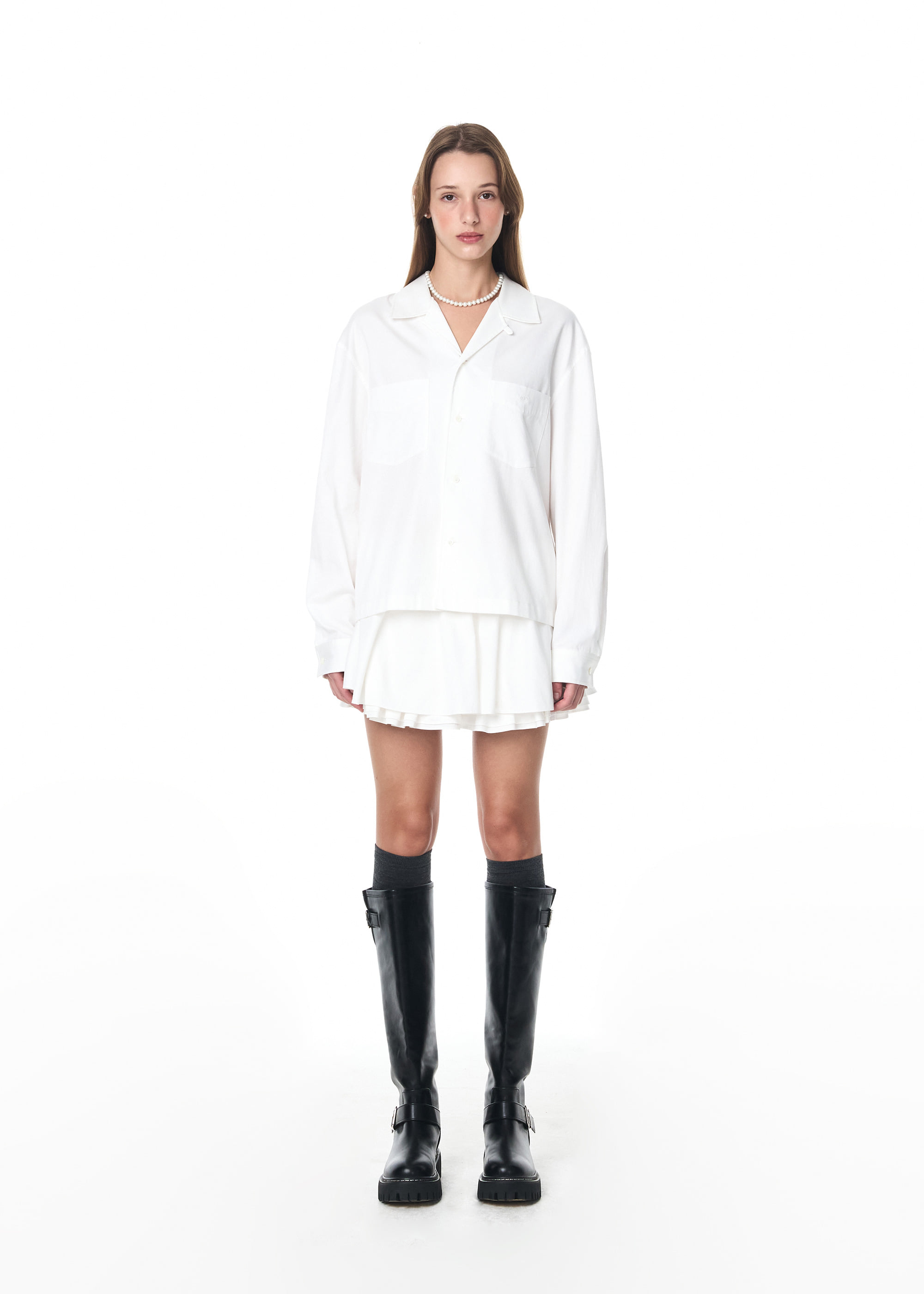 【GROVE】 VINE FLARE SKIRT / 追跡付 VINE FLARE SKIRT [2COLOR] - 그로브