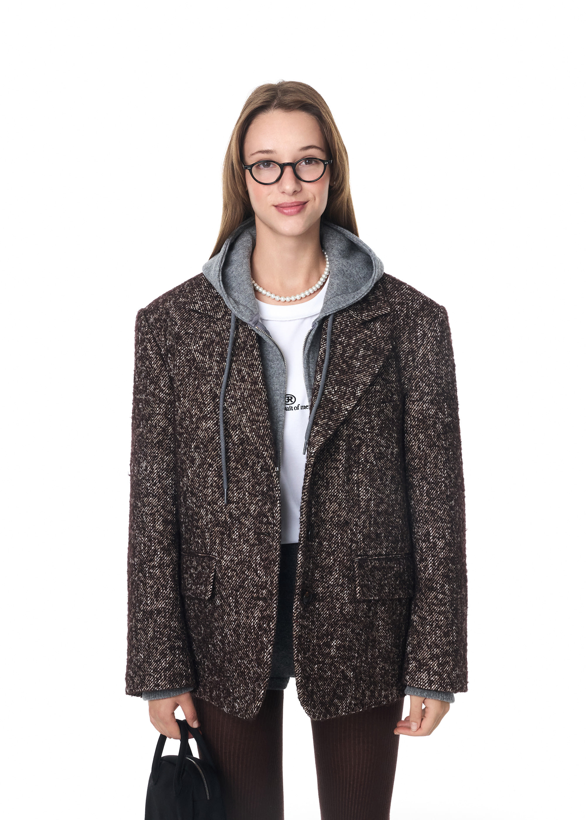【GROVE】 KIDO HERRINGBONE JACKET/追跡付 KIDO HERRINGBONE JACKET [2COLOR] - 그로브