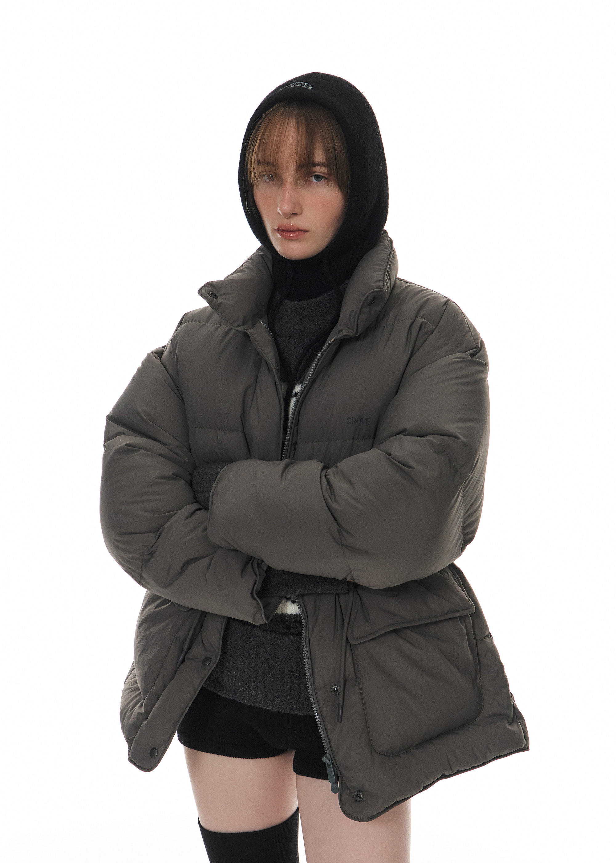 [GROVE]★24FW★韓国人気★COMODO DOWN JACKET 韓国 GROVE(グローブ) ダウンジャケット・コート(レディース