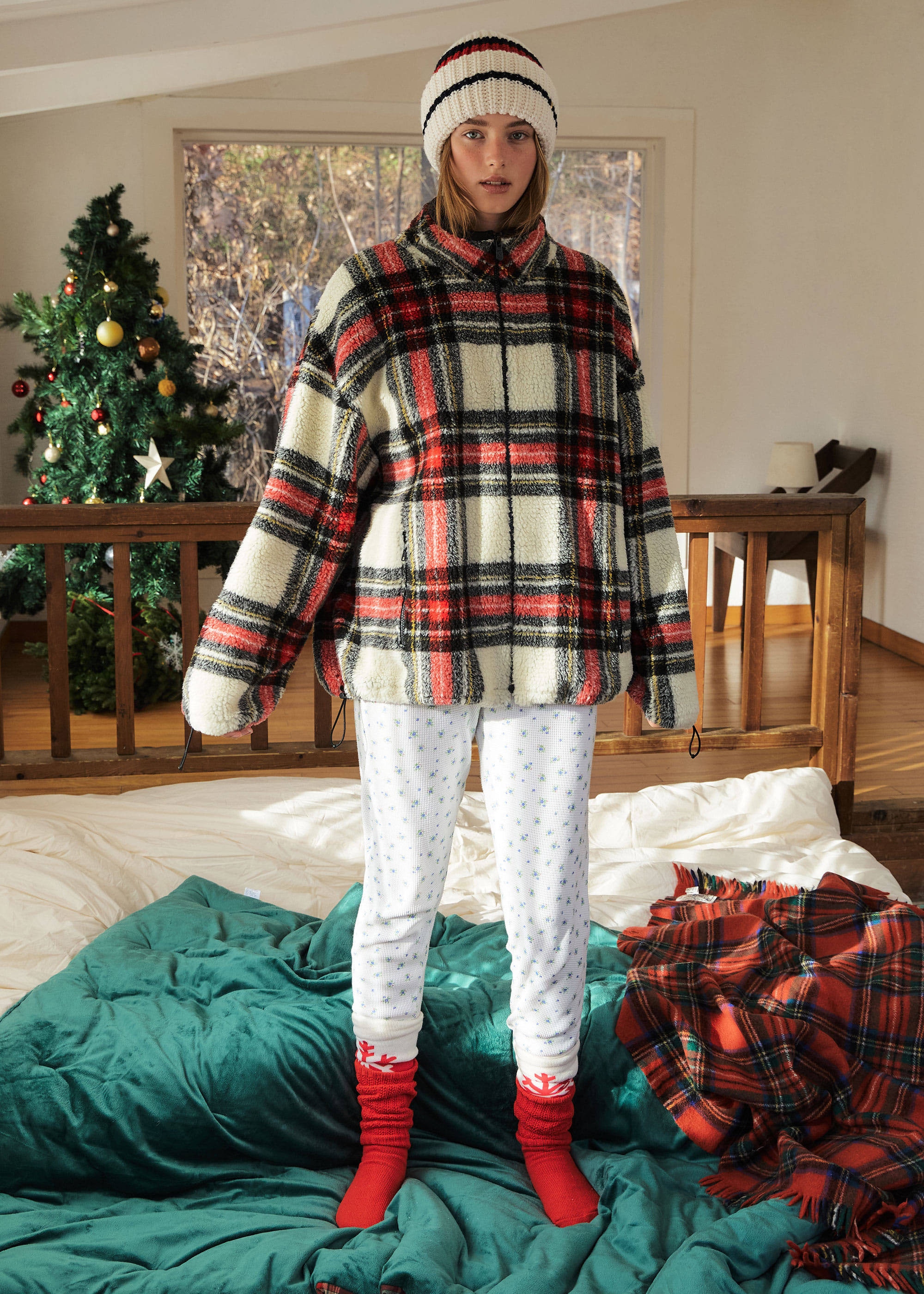 [GROVE]★24FW★韓国人気★MONET FLEECE JACKET MONET FLEECE JACKET - 그로브
