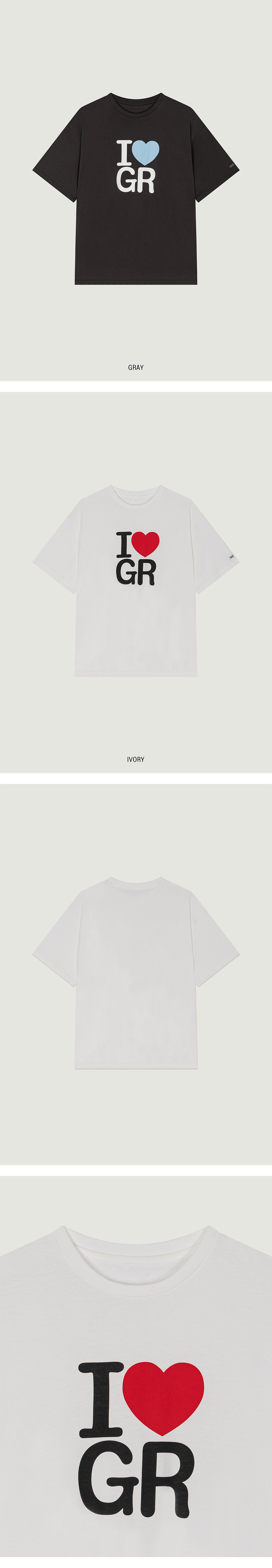 【GROVE】I LOVE GR T-SHIRT Forest Green T-shirt CHIPS = LOVE! 100% pre-shrunk cotton