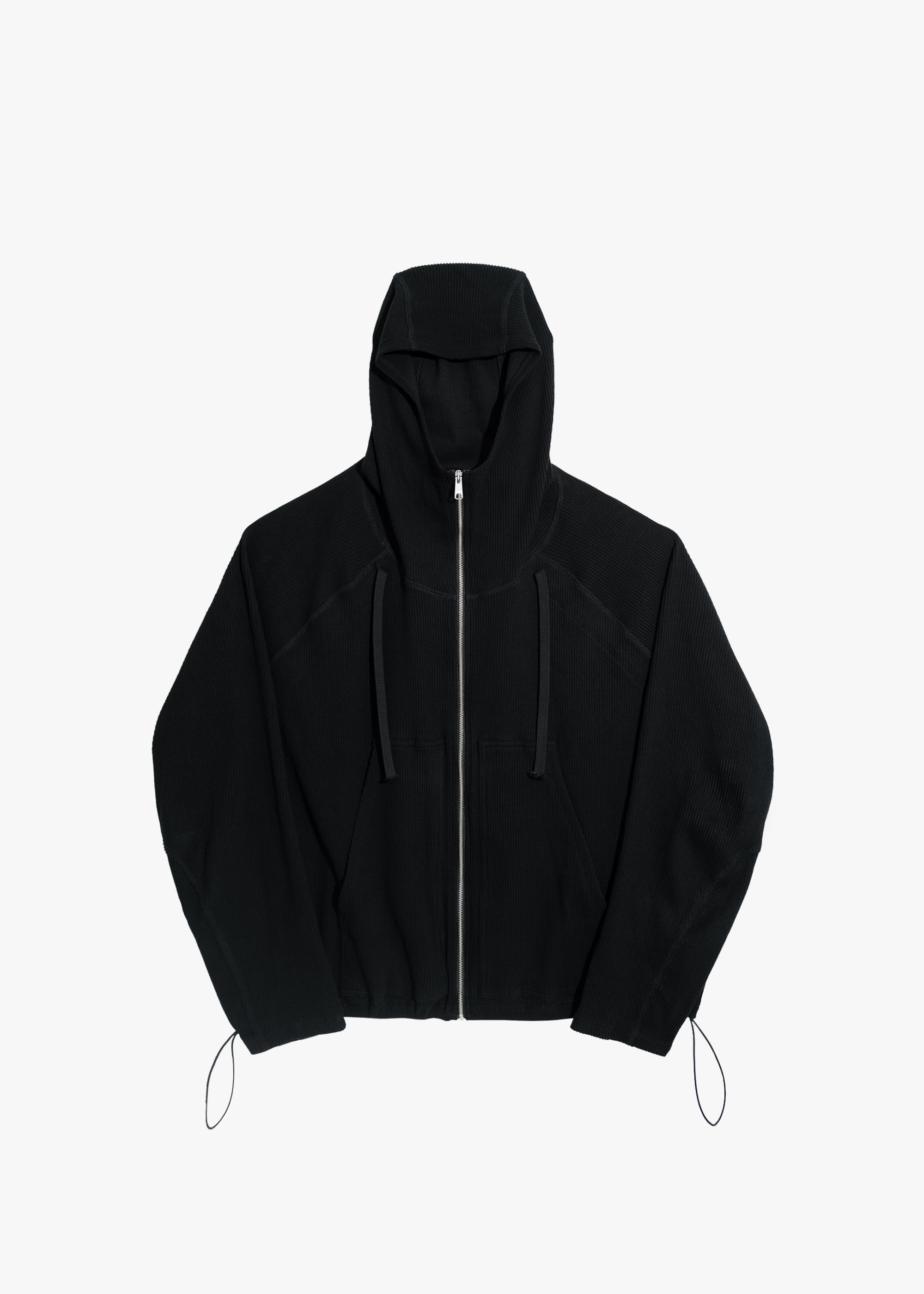 Vertical Hoodie Jacket [Black]