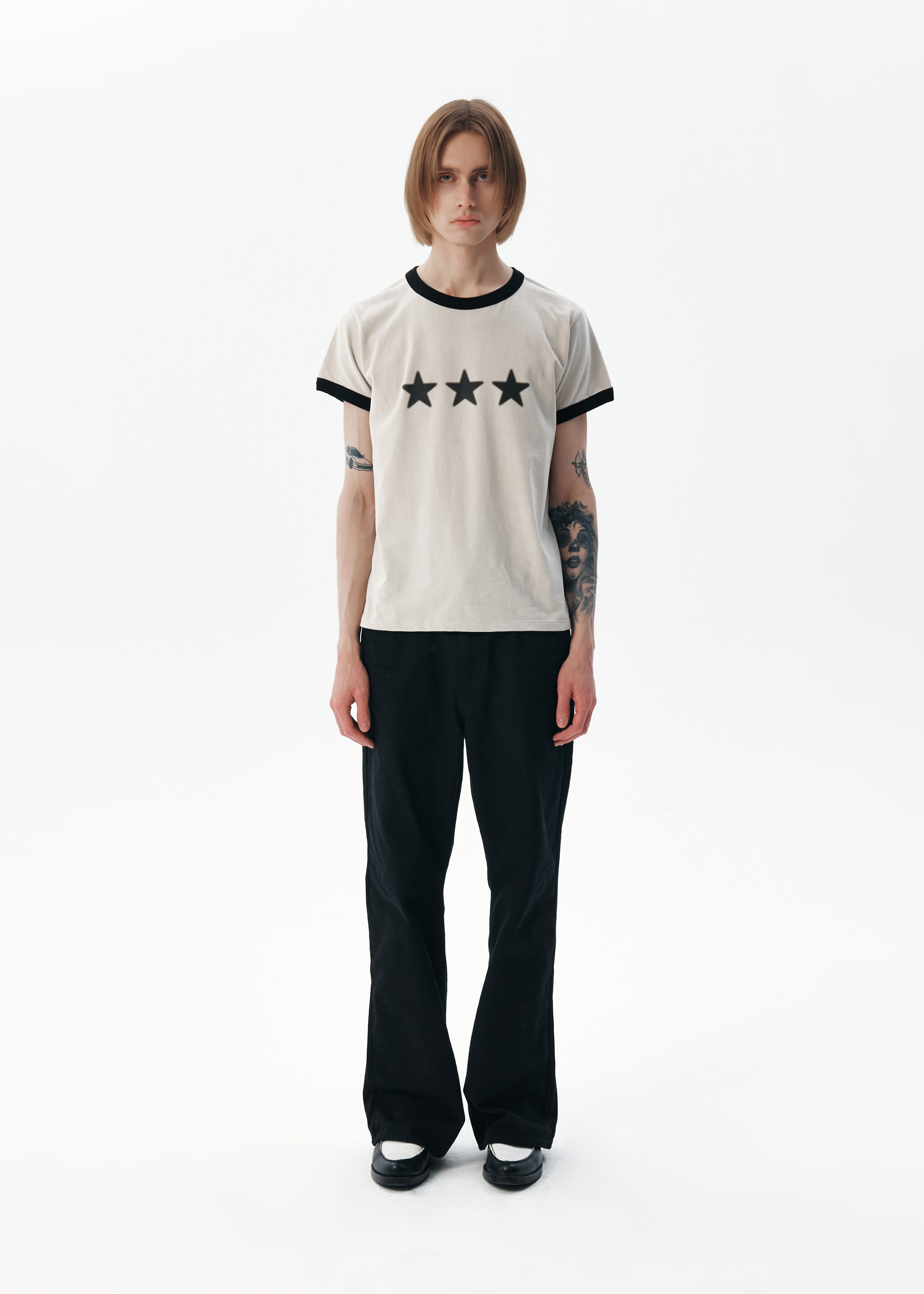 Star Ringer T-shirt [Light Grey] (5/24 예약배송)