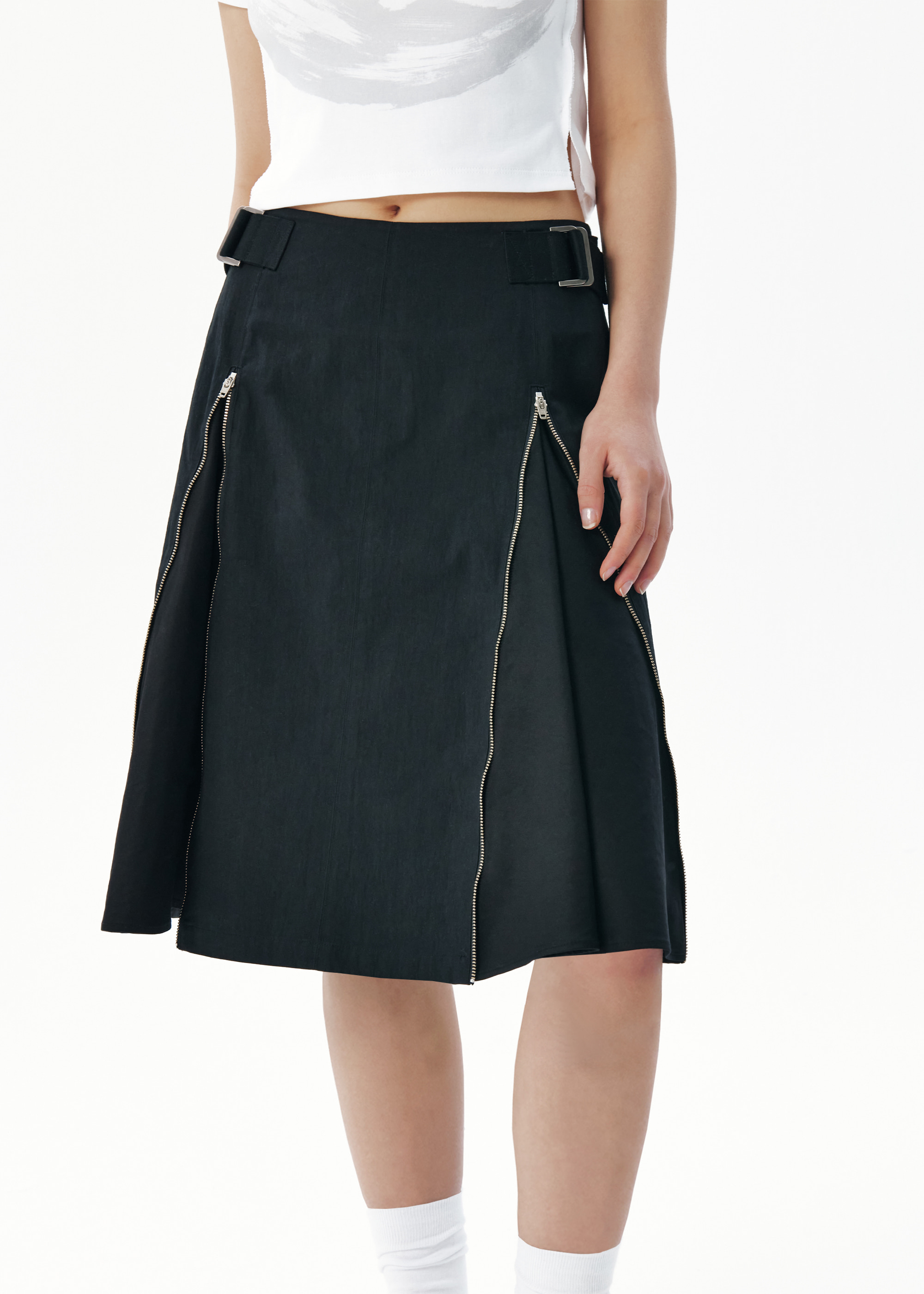 Transform Midi Skirt [Black]