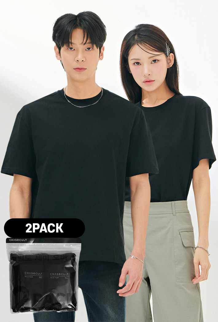 2PACK 세미오버 반팔 티셔츠DDZU8289A13