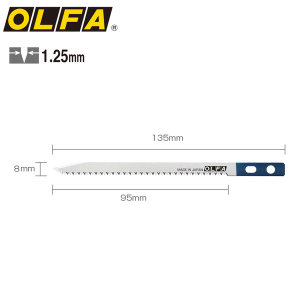 올파 교체용 날 SWB-5/1B 미니 톱날 1개입 OLFA - CS-5용 절단 절삭