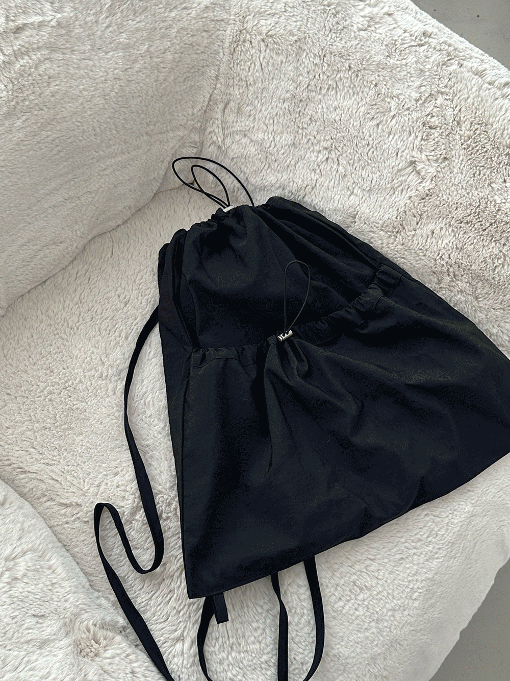 벤코 나일론 스트링 포켓 백팩 - bag (2color)