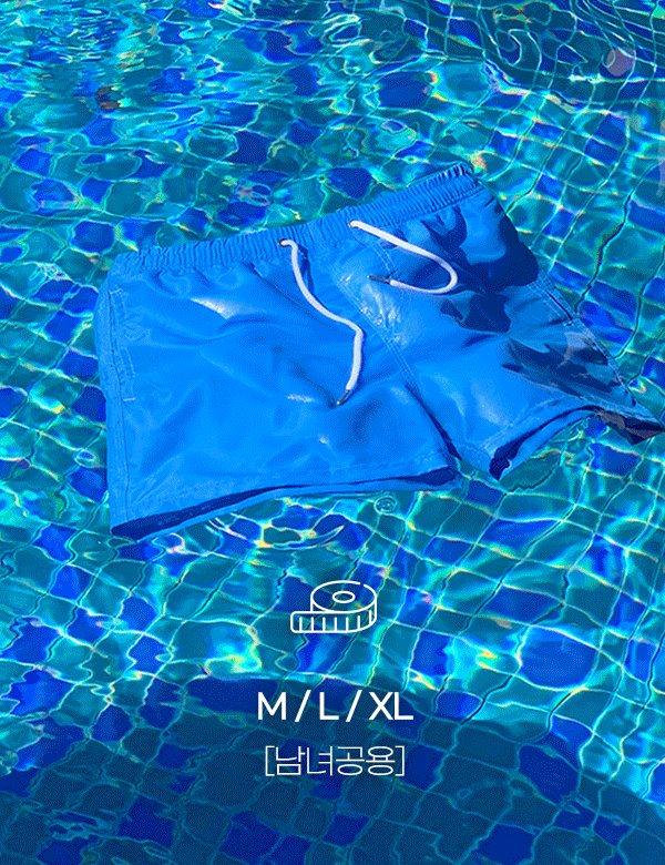 [휴양지룩] [남녀공용/M-XL] 스윔 컬러풀 밴딩 반바지 10color