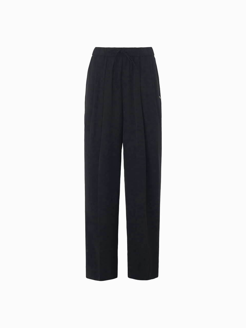 HACIE - PLEATED WIDE LEG PANTS [CHARCOAL][BLACK]