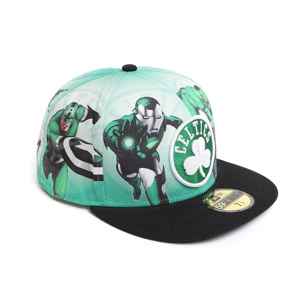 [NEWERA] 2012 MARVEL x NBA CROWN OVER 59FIFTY 뉴에라 # Boston Celtics