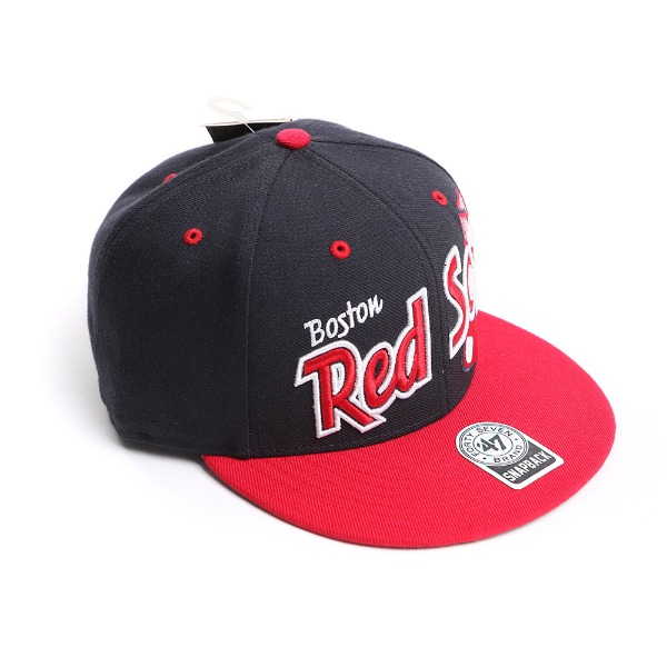 [47BRAND] BOSTON RED SOX 보스톤 레드삭스 스냅백 UNDERGLOW FLATBRIM WOOL SNAPBACK 힙합모자 # NAVY