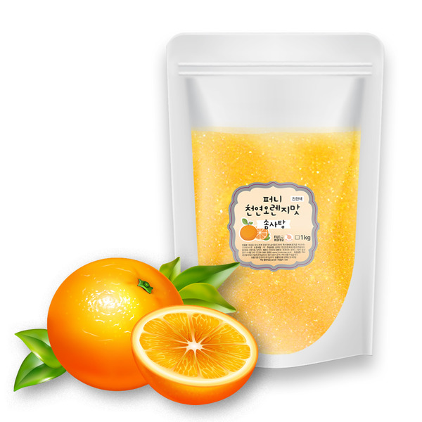 솜사탕설탕 연한 오렌지맛 1Kg(자일리톨 함유)