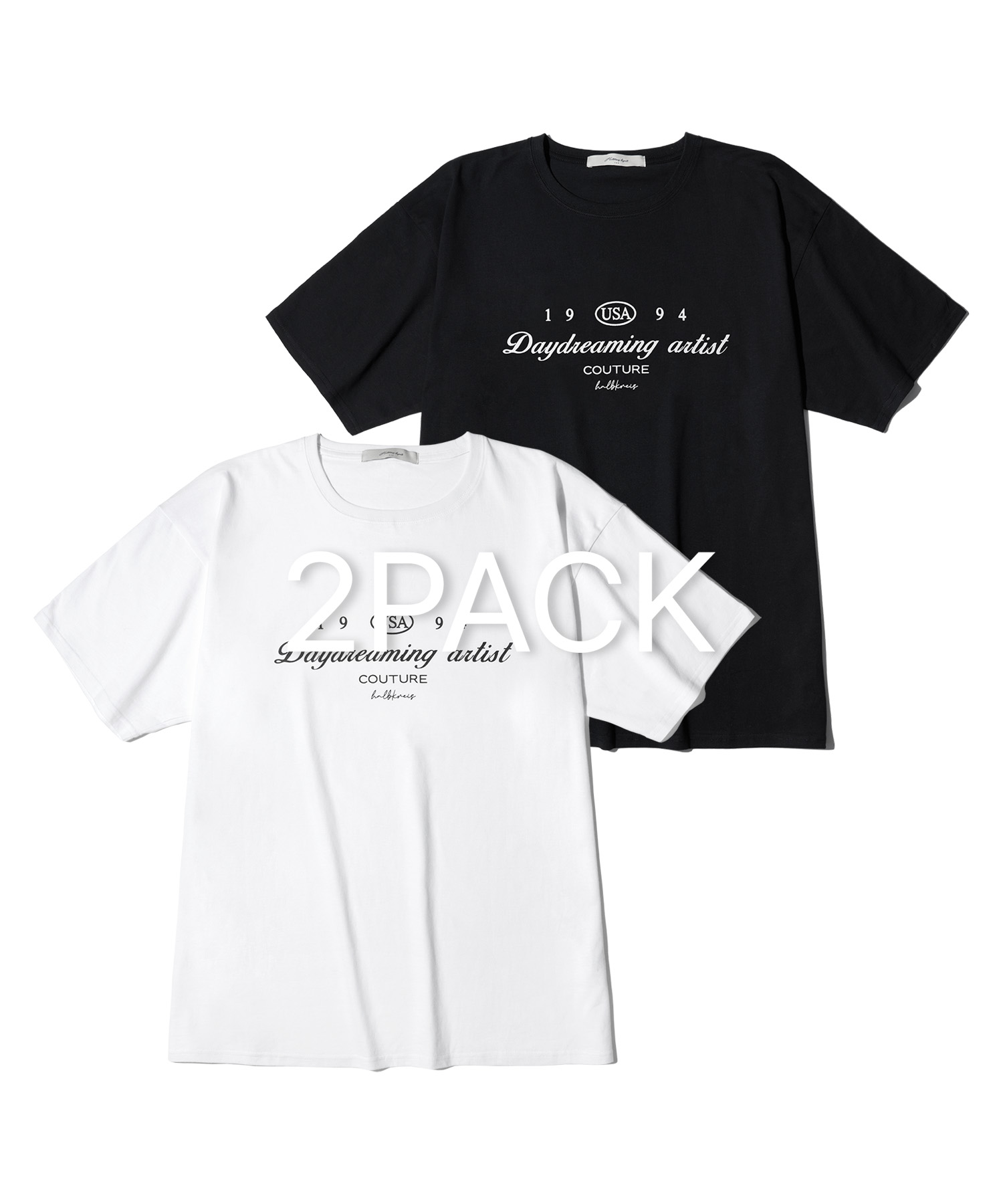 [5/22 예약발송] [2PACK] Daydreaming printing T-shirt