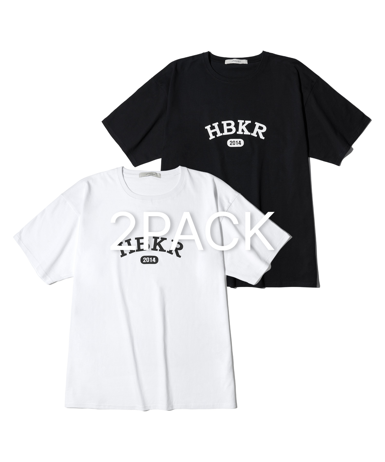 [5/22 예약발송] [2PACK] HBKR printing T-shirt